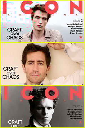 Robert Pattinson, Jake Gyllenhaal, & Finn Bennett Pose for ICON America's Sophomore Issue Covers!