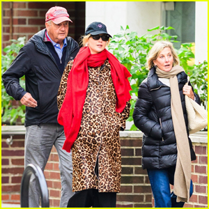 Jennifer Lawrence Rocks Animal-Print Coat for Walk in NYC with Her Parents