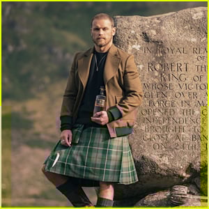 Sam Heughan Poses in a Kilt to Promote His New Distillery in Scottish Hometown