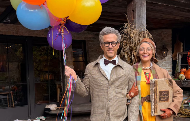 Ryan Reynolds & Blake Lively Dressed as ‘Up’ Couple Carl & Eddie for Halloween This Year! | 2025 Halloween, Blake Lively, Disney, Halloween, Pixar, Ryan Reynolds | Celebrity News and Gossip | Entertainment, Photos and Videos
