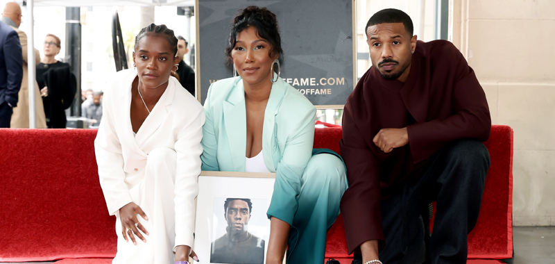 Chadwick Boseman’s Widow Unveils His Star on Hollywood Walk of Fame with ‘Black Panther’ Cast | Chadwick Boseman, Hollywood Walk of Fame, Letitia Wright, Michael B Jordan, Ryan Coogler, Taylor Simone Ledward, Viola Davis | Celebrity News and Gossip | Entertainment, Photos and Videos