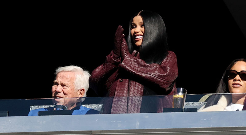 Cardi B Hangs with Boyfriend Stefon Diggs’ Boss, Robert Kraft, While Cheering Him On at Patriots Game | Cardi B, Football, nfl, Robert Kraft, Sports, stefon diggs | Celebrity News and Gossip | Entertainment, Photos and Videos