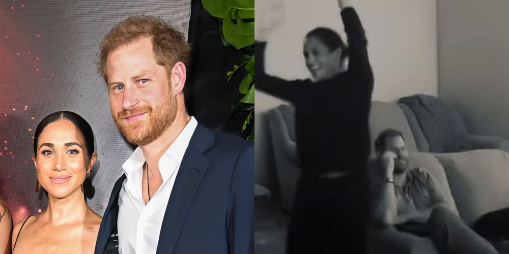 Here’s Why Prince Harry Looked So Annoyed in Meghan Markle’s Dodgers Celebration Video