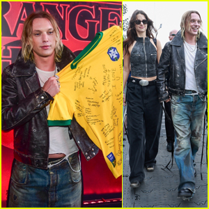 Jamie Campbell Bower Gets Support from Girlfriend Elena Taber as He