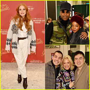 Jessica Chastain & More Stars Attend Macy's Parade to Celebrate Thanksgiving!