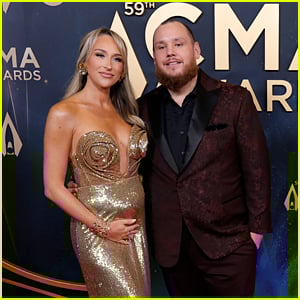 Luke Combs & Pregnant Wife Nicole Walk the CMA Awards 2025 Red Carpet Together!