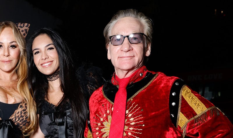 Bill Maher and Noor Alfallah at Halloween