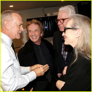 Meryl Streep & Martin Short Continue Fueling Dating Rumors While Supporting Tom Hanks at New Play!