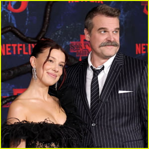 What David Harbour Said on Red Carpet with Millie Bobby Brown at ‘Stranger Things’ Premiere