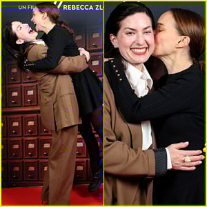 Natalie Portman e la regista Rebecca Zlotowski sono adorabilmente affettuosi alla premiere di 'Vie Privée'