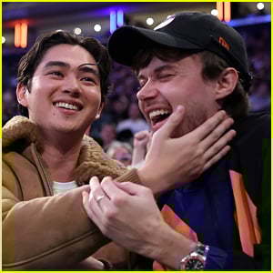 Summer I Turned Pretty's Sean Kaufman Plants Kiss On Co-Star Christopher Briney at Knicks Game - Watch!
