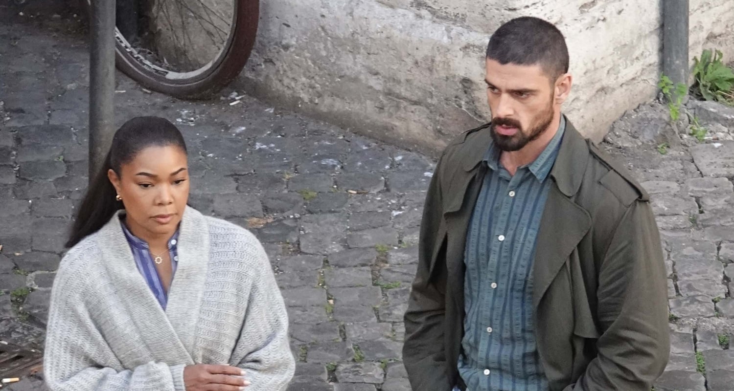 Gabrielle Union & Michele Morrone Get to Work Filming New Rom-Com in Italy | Gabrielle Union, Michele Morrone | Celebrity News and Gossip | Entertainment, Photos and Videos