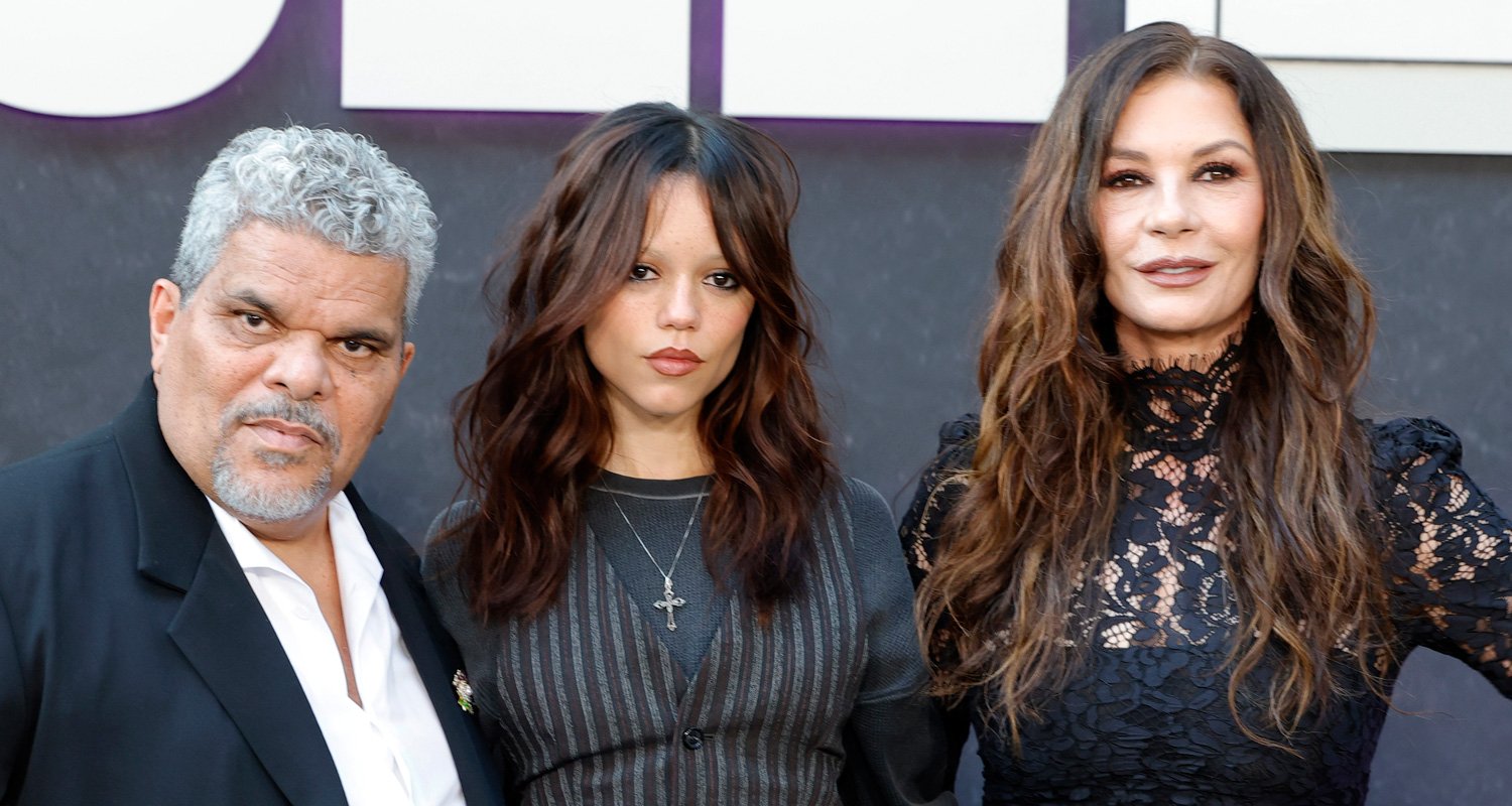 Jenna Ortega Reunites With ‘Wednesday’ Parents Catherine Zeta-Jones & Luis Guzman at Netflix’s Fysee Event