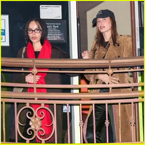 Hailey Bieber & Zoe Kravitz Meet Up for Dinner at Sushi Park in WeHo