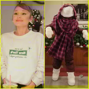 Ariana Grande Bundles Up for the NYC Cold In First 'SNL' Promo With Ashley Padilla