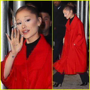 Ariana Grande is Greeted by Fans as She Leaves 'Wicked: For Good' Screening in NYC