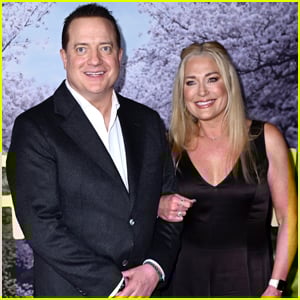 Brendan Fraser & Girlfriend Jeanne Moore Attend 'Rental Family' Photocall in London