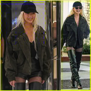 Christina Aguilera Hits Up High-End Fashion Stores in LA Ahead of the Holidays