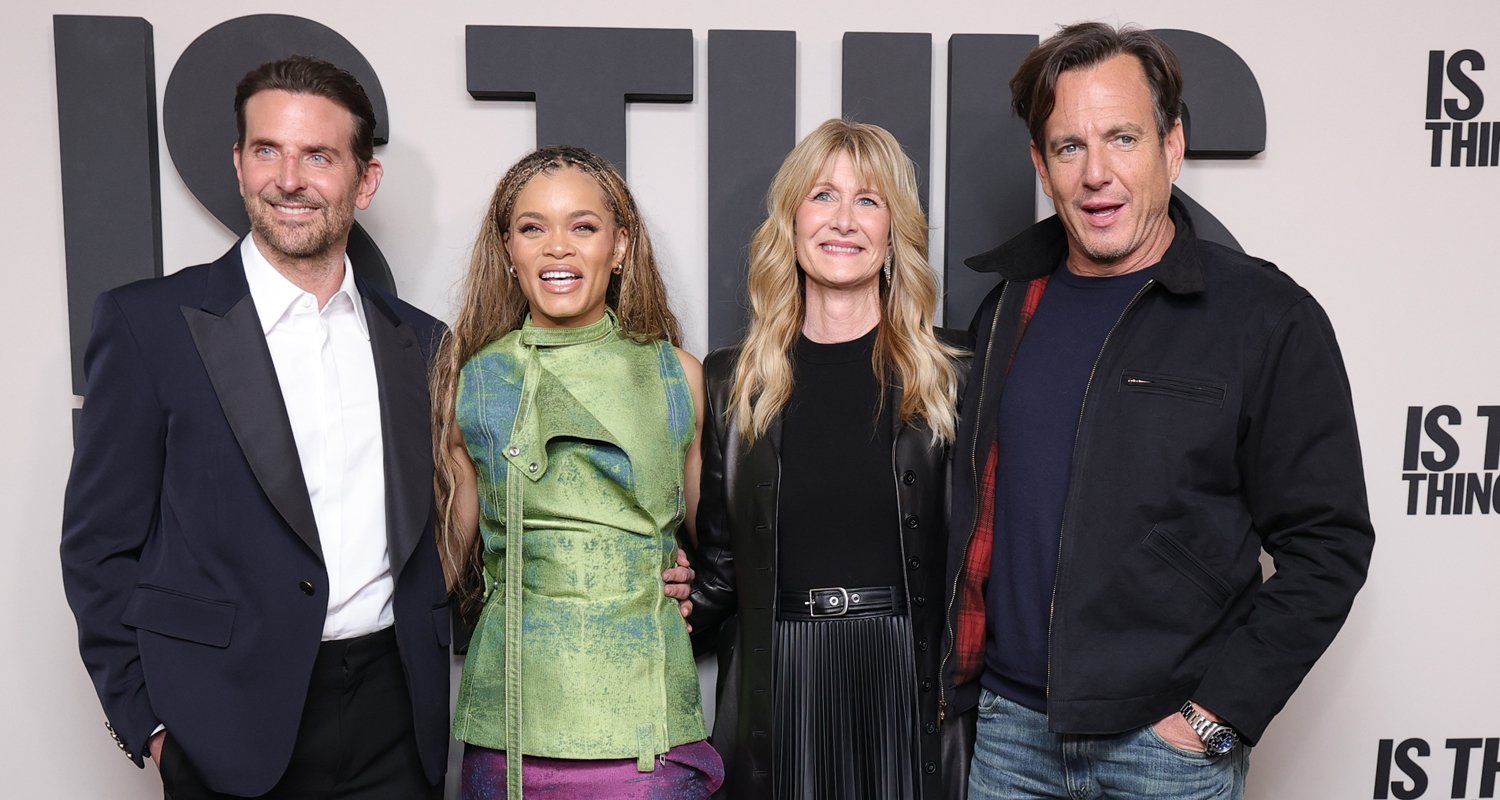 Bradley Cooper Joins Andra Day, Laura Dern, & Will Arnett at ‘Is This Thing On?’ Premiere in NYC