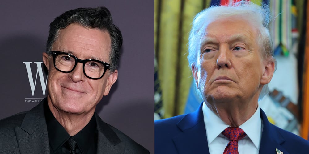 Donald Trump fala tarde da noite sobre Stephen Colbert e os apresentadores da tarde e deseja que as licenças de transmissão sejam encerradas devido à cobertura negativa do MAGA | Donald Trump, Stephen Colbert | Notícias e fofocas sobre celebridades | Entretenimento, fotos e vídeos