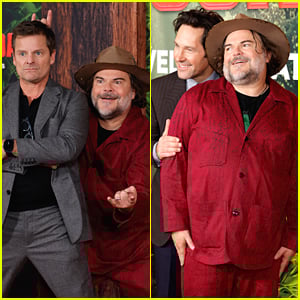 Jack Black Has Fun With Paul Rudd & Steve Zahn at 'Anaconda' Premiere