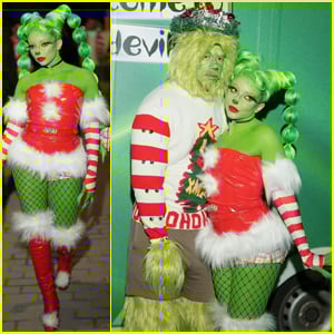 JADE Dresses as The Grinch for Her Festive Birthday Party in London