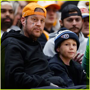 Jelly Roll Enjoys Rare Night Out with Son Noah Buddy, 9, at College Basketball Game!