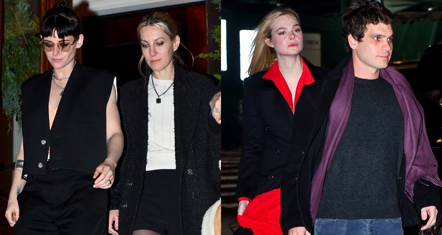 Kristen Stewart & Elle Fanning Double Date with Their Signficiant Others in NYC!