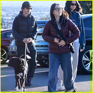 Logan Lerman Enjoys Park Day With Fianc&eacute;e Analuisa Corrigan in Los Angeles