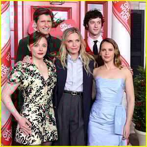 Michelle Pfeiffer Poses with Her Christmas Movie Family at 'Oh What Fun' NYC Premiere!