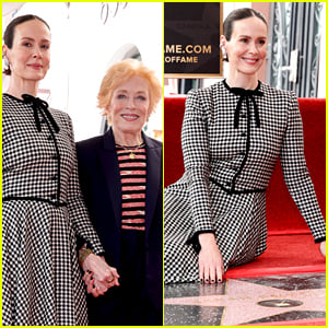 Sarah Paulson Gets Star on Hollywood Walk of Fame with Support from Partner Holland Taylor & Many More Celebs