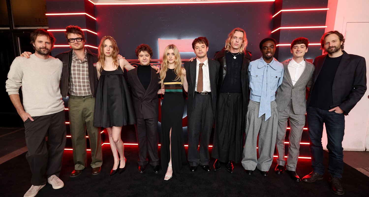 ¡El elenco de ‘Stranger Things’ celebra sus episodios finales con una proyección especial en Nueva York! | Caleb McLaughlin, Charlie Heaton, Gaten Matarazzo, Jamie Campbell Bower, Joe Keery, Matt Duffer, Maya Hawke, Natalia Dyer, Noah Schnapp, Ross Duffer, Stranger Things | Noticias y rumores de celebridades | Entretenimiento, fotos y vídeos