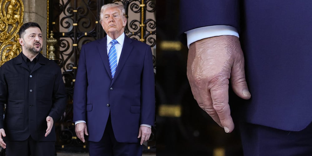 Muitos estão ampliando novamente as mãos de Donald Trump à medida que novas imagens surgem, a Casa Branca responde com a mesma declaração | Donald Trump, Volodymyr Zelenskyy | Notícias e fofocas sobre celebridades | Entretenimento, fotos e vídeos