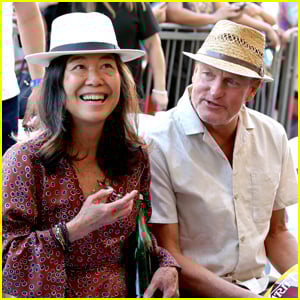 Woody Harrelson's Wife Laura Louie Makes Rare Public Appearance at James L. Brooks' Walk of Fame Ceremony!