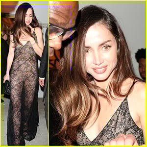 Ana de Armas Wears Sheer Dress for Golden Globes 2026 After Party