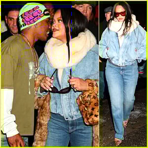 Rihanna Rocks a Denim-on-Denim Look to Boyfriend A$AP Rocky’s Private ‘Don’t Be Dumb’ Album Screening