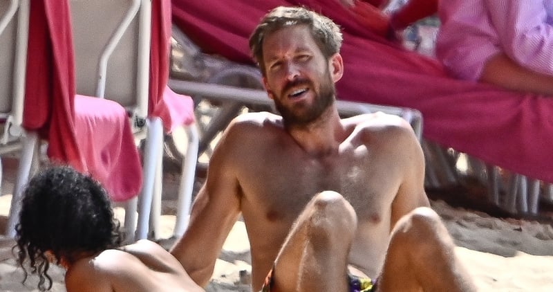 Calvin Harris Hits the Beach with Wife Vick Hope During Barbados Vacation
