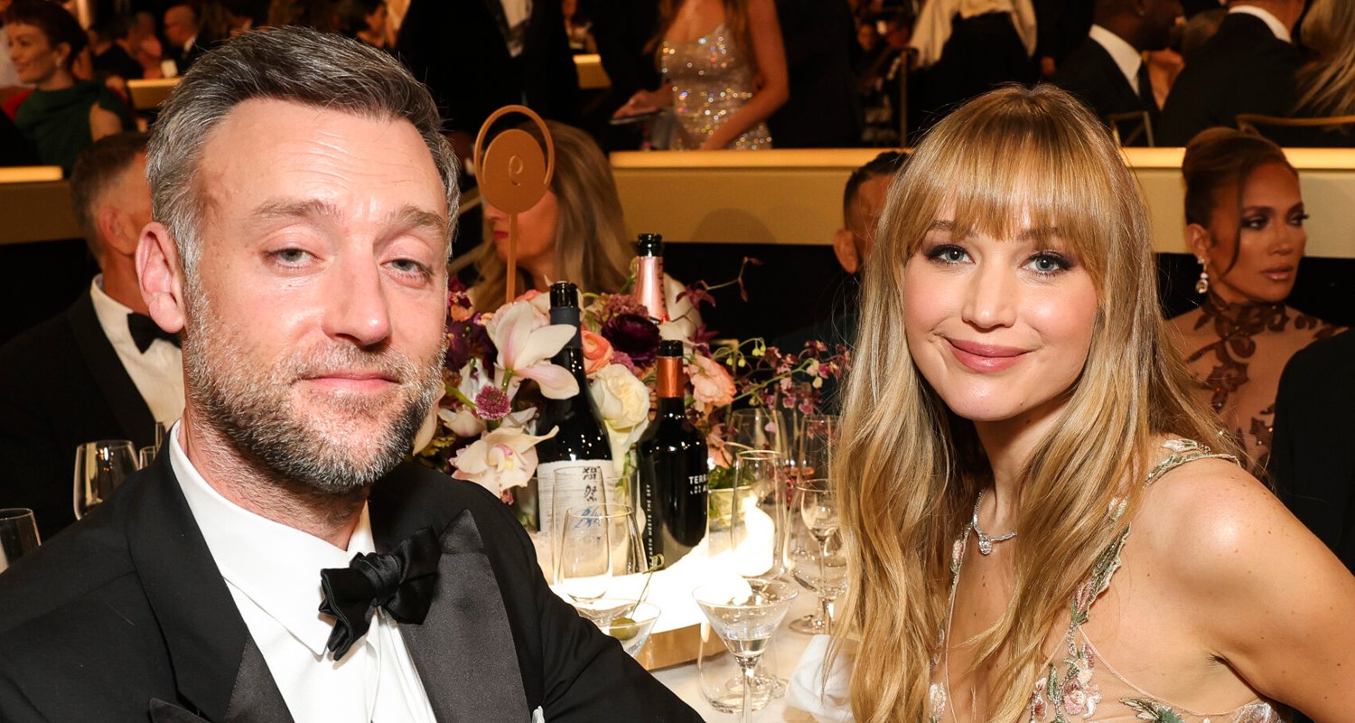 Jennifer Lawrence Makes Very Rare Public Appearance with Husband Cookey Maroney at Golden Globes 2026!