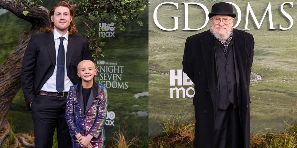 George RR Martin junta-se às estrelas de ‘Sete Reinos’ Peter Claffey e Dexter Sol Ansel na estreia mundial | Cavaleiros dos Sete Reinos, Armando Rivera, Bertie Carvel, Daniel Ings, Dexter Sol Ansel, Edward Ashley, Finn Bennett, Game of Thrones, George R.R. Martin, HBO, Ira Parker, Mykha’la, Mykha’la Herrold, Peter Claffey, Sam Spruell, Sean Claffey, Sam Spruell, Shawn Tvra Celebrity News and Gossip | Entretenimento, fotos e vídeos