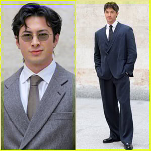 Hudson Williams & Tom Blyth Step Out for Giorgio Armani Fashion Show in Milan