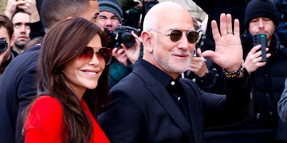 Jeff Bezos e sua esposa Lauren Sanchez Bezos participam do desfile da Schiaparelli durante a Paris Fashion Week | Semana de Moda de Paris 2026 Jeff Bezos Lauren Sanchez Lauren Sanchez Bezos | Notícias e fofocas sobre celebridades | Entretenimento, fotos e vídeos