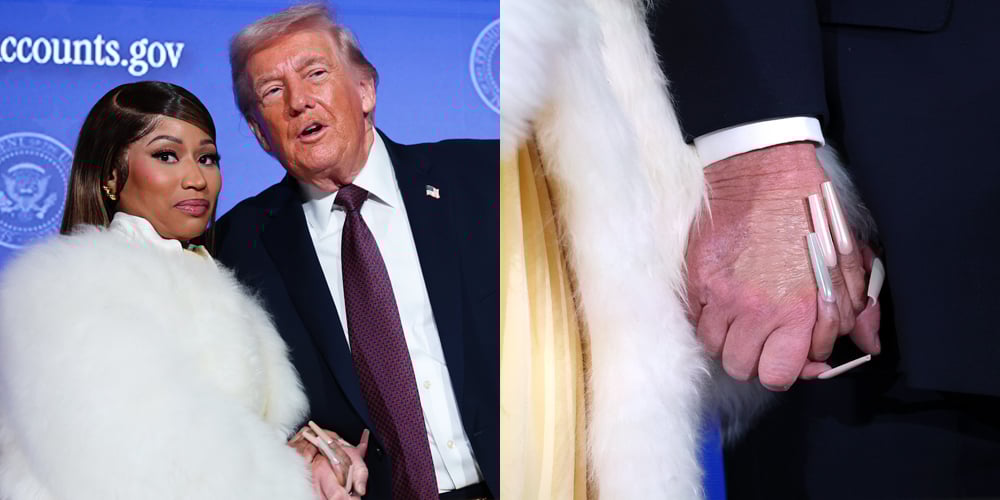 Nicki Minaj segura a mão desbotada de Trump na Summit e a chama de fã número 1 | Donald Trump, Nicki Minaj | Notícias e fofocas sobre celebridades | Entretenimento, fotos e vídeos