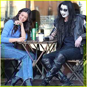 Nina Dobrev Enjoys a Coffee Date With Glothar for New e.l.f. x Liquid Death Collab