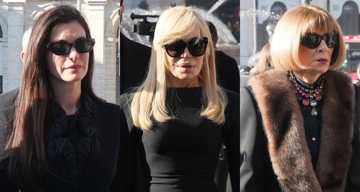 Anne Hathaway, Donatella Versace e outras pessoas se reúnem na Itália para o funeral de Valentino Garavani: Veja todos os presentes | EG, Estendido, Longform, Valentino Garavani | Notícias e fofocas sobre celebridades | Entretenimento, fotos e vídeos