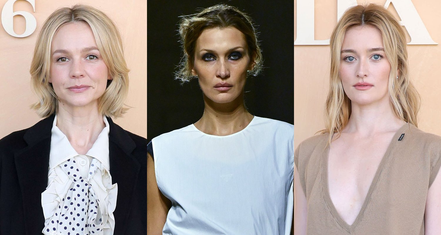 Carey Mulligan, Sarah Pidgeon e mais assistem Bella Hadid desfilar no desfile da Prada em Milão | Anna Savoy, Barry Jenkins, Bella Hadid, Caitlin Clarke, Carey Mulligan, Charlie D’Amelio, Eileen Gu, Gabbriette, Letitia Wright, Lulu Wang, Maud Apatow, Sarah Pidgeon, Zoe Deutch | Notícias e fofocas sobre celebridades Entretenimento, fotos e vídeos