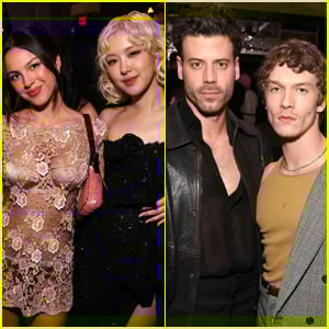 Connor Storrie &amp; Francois Arnaud Mingle Inside with Celeb Guests at Charli XCX's Grammys Party