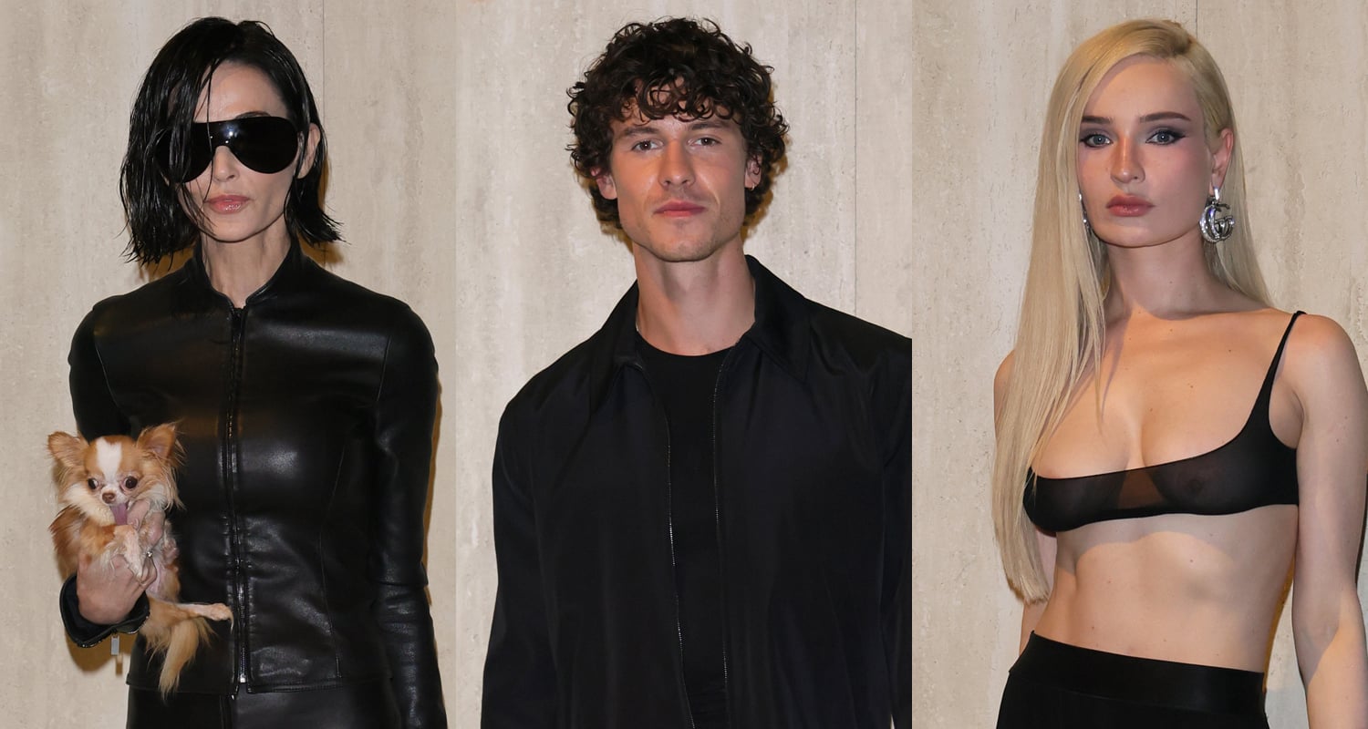 Demi Moore canaliza ‘The Matrix’ no desfile de moda da Gucci ao lado de Shawn Mendes, Kim Petras e mais | Alton Mason, Arina Sabalenka, Delilah Belle Hamlin, Demi Moore, Faye Khadra, Georgina Rodriguez, Kim Petras, Laura Harrier, Luca Sabbat, Nadia Lee Cohen, Nikki Hilton, Paloma Elsesser, Paris Hilton, Filipina Leroy-Beaulieu, Romeo Men Beckham | Notícias e fofocas sobre celebridades Entretenimento, fotos e vídeos