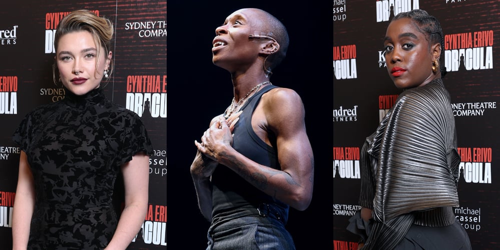 Cynthia Erivo abre show solo ‘Drácula’ com apoio de celebridades de Florence Pugh, Lashana Lynch e muito mais! | Cynthia Erivo, Dar Zuzovsky, Emily Livingston, Florence Pugh, Gugu Mbatha-Raw, Jeff Goldblum, Cadiff Kirwan, Lashana Lynch, Sam Claflin, Sarah Niles, Victor Garber, William Moseley | Notícias e fofocas sobre celebridades Entretenimento, fotos e vídeos