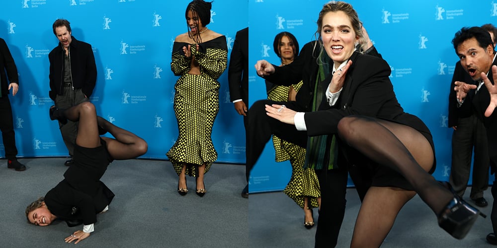 Haley Lou Richardson posa para Sam Rockwell no tapete do Festival de Cinema de Berlim Asim Chaudhry, Boa sorte, não se divirta, Gore Verbinski, Haley Lou Richardson, Michael Pena, Sam Rockwell, Zazie Beatz | Notícias e fofocas sobre celebridades Entretenimento, fotos e vídeos