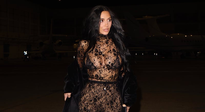 Kim Kardashian Wears Fully See-Through Lace Dress for Date Night in Paris | Kim Kardashian, Sheer | Celebrity News and Gossip | Entertainment, Photos and Videos